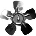 Lau Small Fixed Hub Fan Blade, 9" Dia., 26° Pitch, CW, 1/4" Bore, 1-1/4" Blade Depth, 5 Blade 926CWA